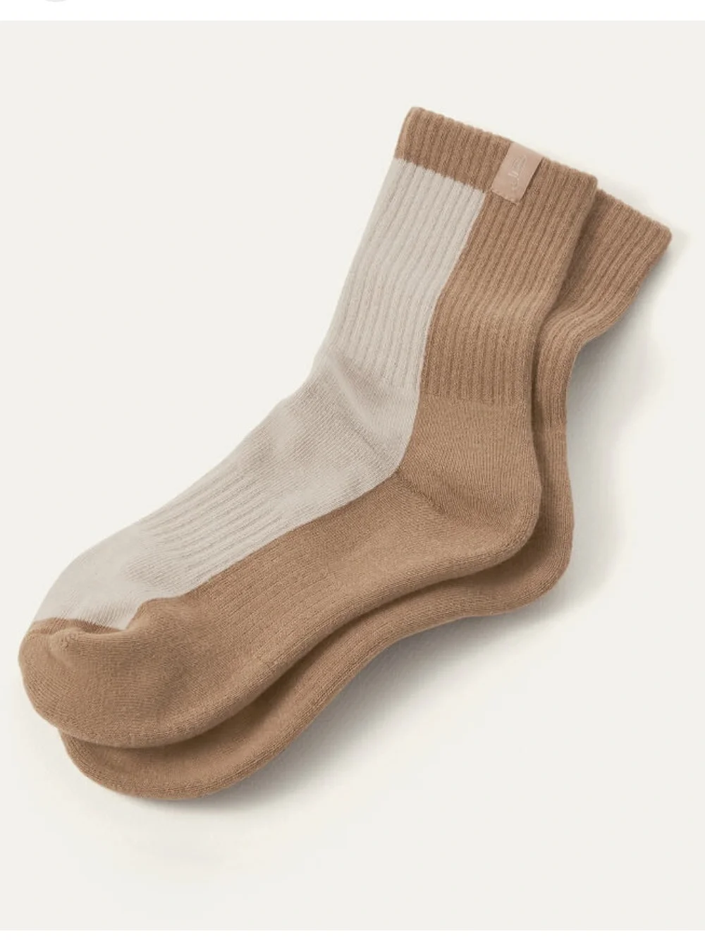 JennyBird Taupe Cotton Women’s Ankle Socks 5-10 NEW